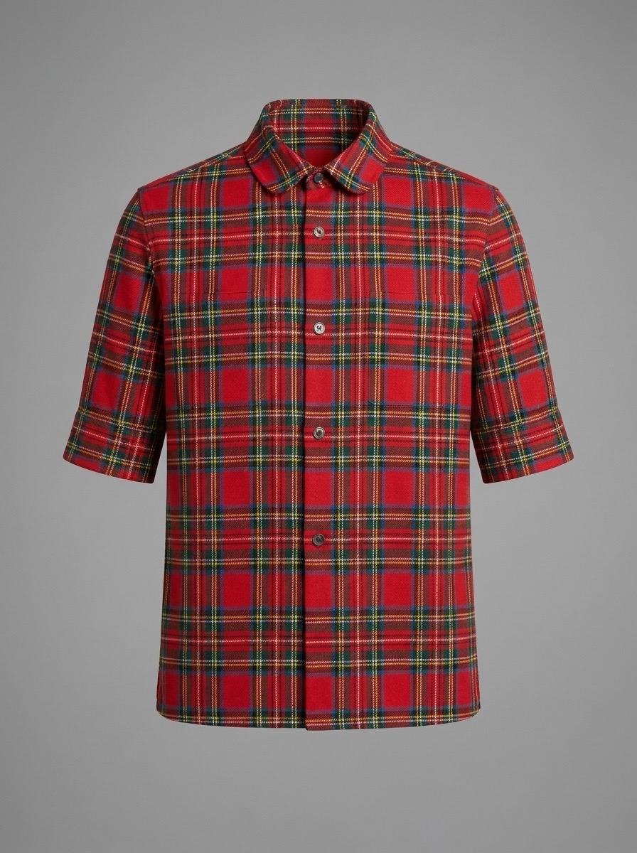 AI menswear photography India — half-sleeve shirt variant by BrandMorph AI